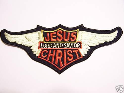 #0591 s christian motorcycle vest patch jesus christ 