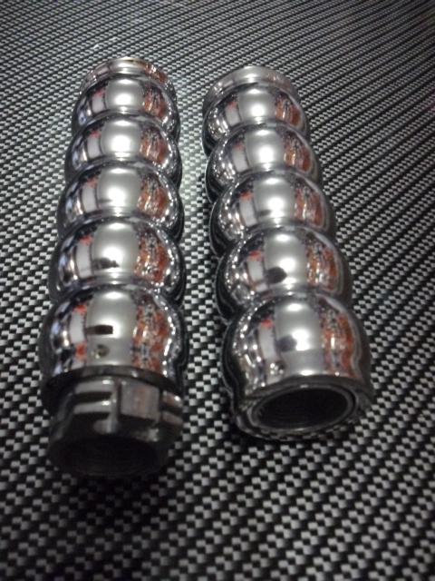 Scooter 50cc 125cc 150cc gy6 metal chrome grips 7/8" bar 