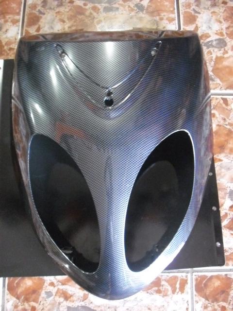 Scooter gy6 150cc carbon fiber front headlight cover 