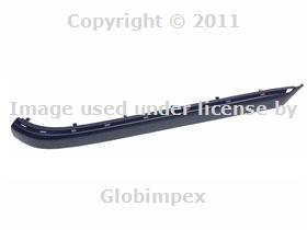 Mercedes w220 bumper impact strip right rear oem new + 1 year warranty