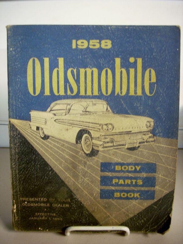 1940 1947 1949 1954 1958 oldsmobile dealer master body parts book manual catalog