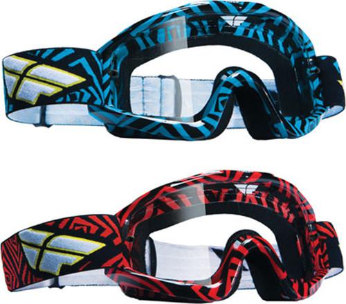 Fly racing zone goggles with clear track lens