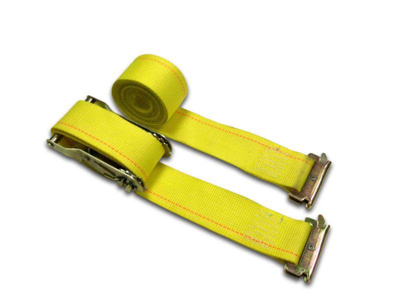 E-track ratchet strap w/ e-fittings. 2" x 12'  