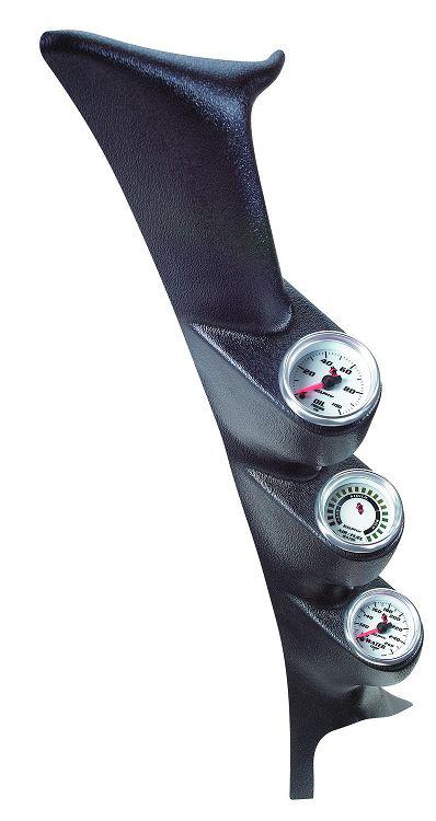 Auto meter 17307 gauge works triple pillar mount for 99-07 ford super duty