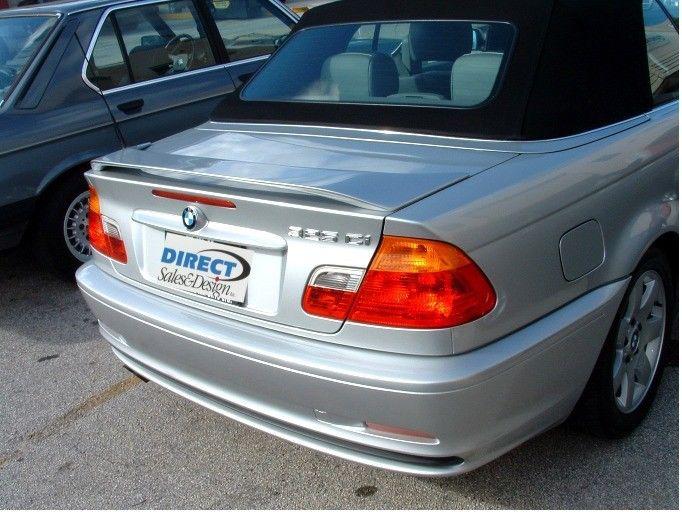 1999-2006 bmw 3 series convertible e46 euro style rear wing spoiler (painted)