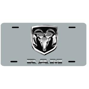 Dwd sales 317379 dodge ram double license plate chrome background