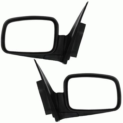 Smooth power heated side view door mirror pair set driver passenger left+right