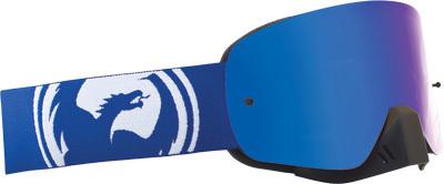 Dragon nfx goggle blue white split w/blue steel lens 722-1512