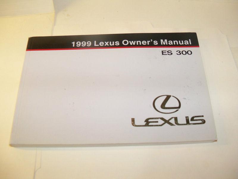 1999 lexus es 300 owner's manual. / free s/h. / oem 