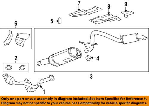Gm oem 20779889 exhaust system parts/exhaust clamp