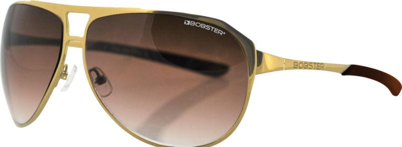 Bobster snitch street sunglasses gold gradient brown mediumlarge