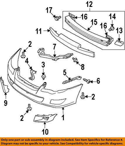 Subaru oem 57731ag95a bumper cover-front cover