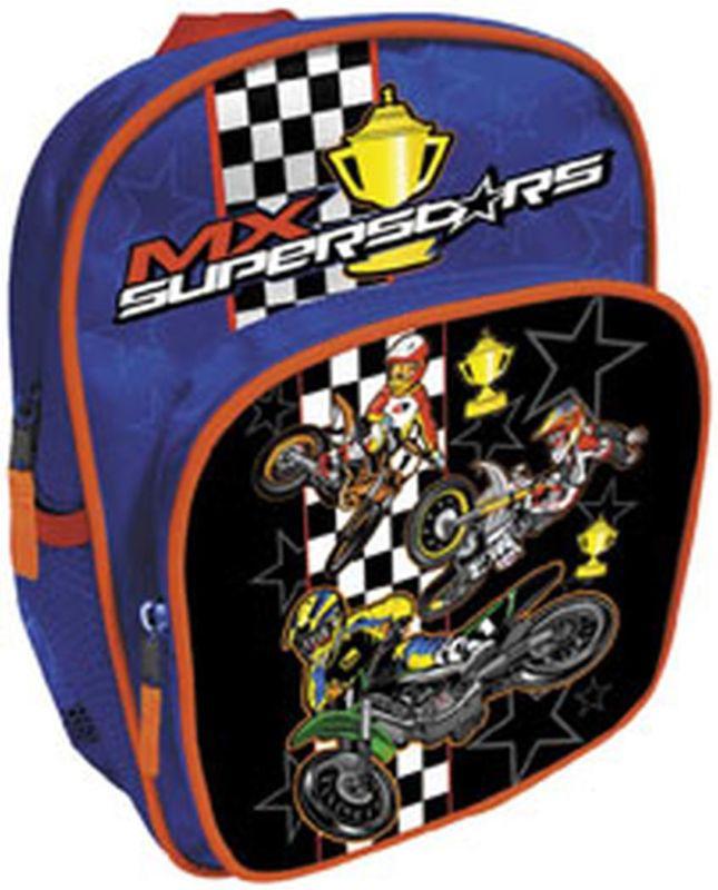 New smooth industries mx superstars adult backpack, blue/black, one size