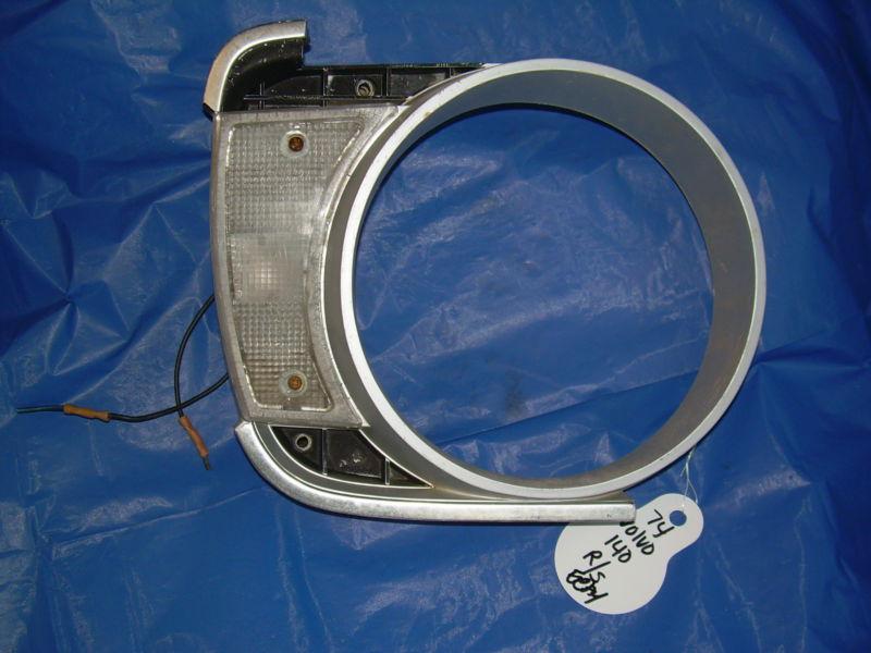 1974 volvo headlight bezel right hand