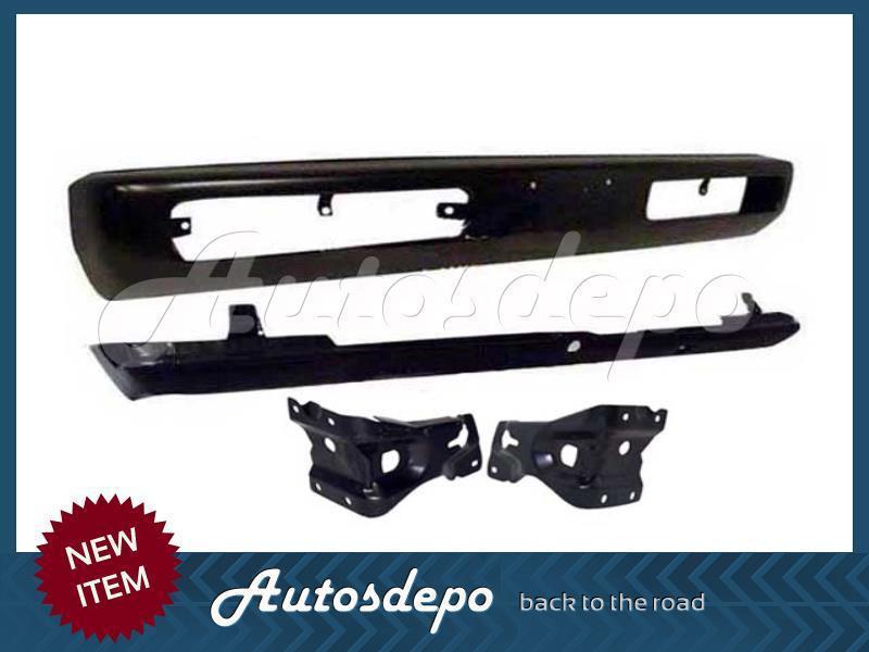 1996-1997 nissan hardbody pickup 4wd front bumper black valance bracket 4 pcs