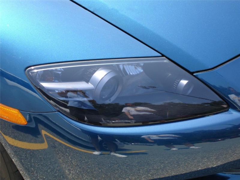 Mazda rx8 smoke colored headlight film  overlays 2003-2008