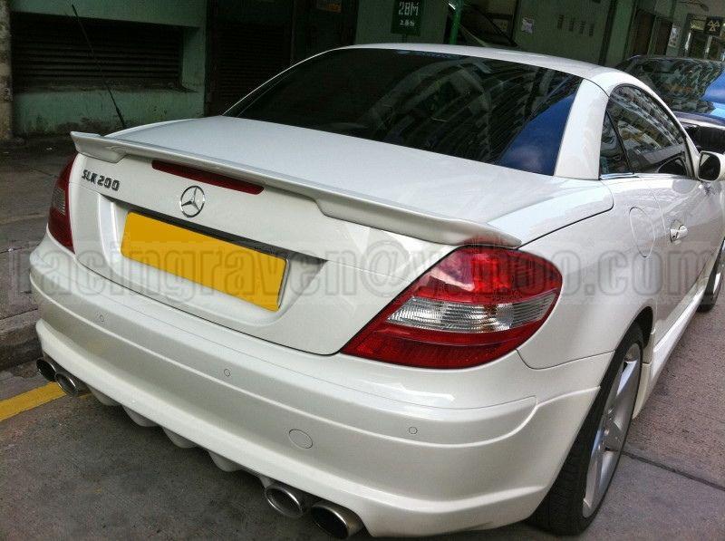 Painted mercedes 05-11 r171 slk class slk200 rear wing trunk spoiler