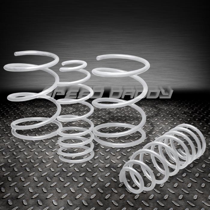 1.25" drop suspension lowering springs/spring 98-02 toyota corolla e110 s white