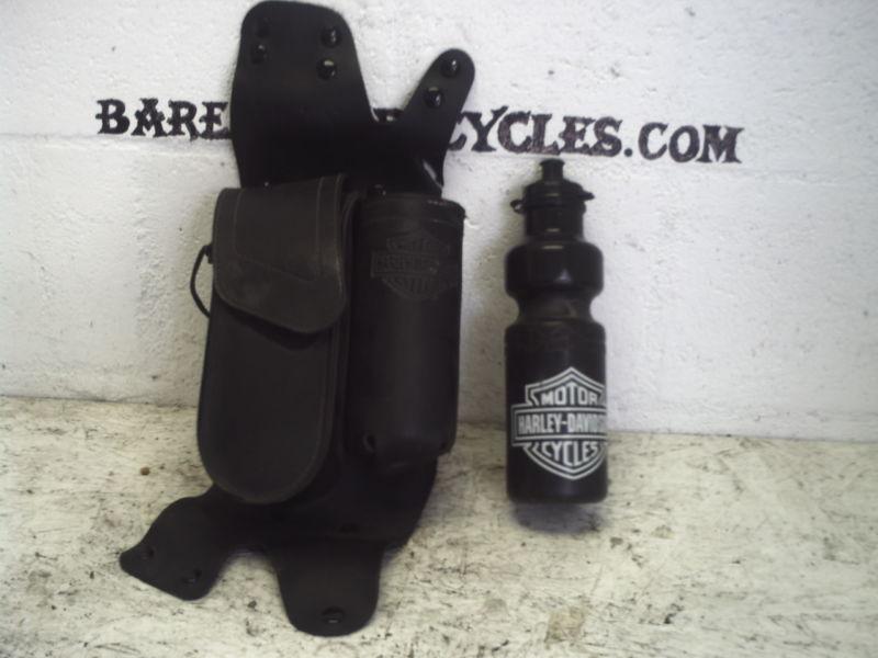 Harley davidson oem water bottle drink holder storage pouch for crash bar