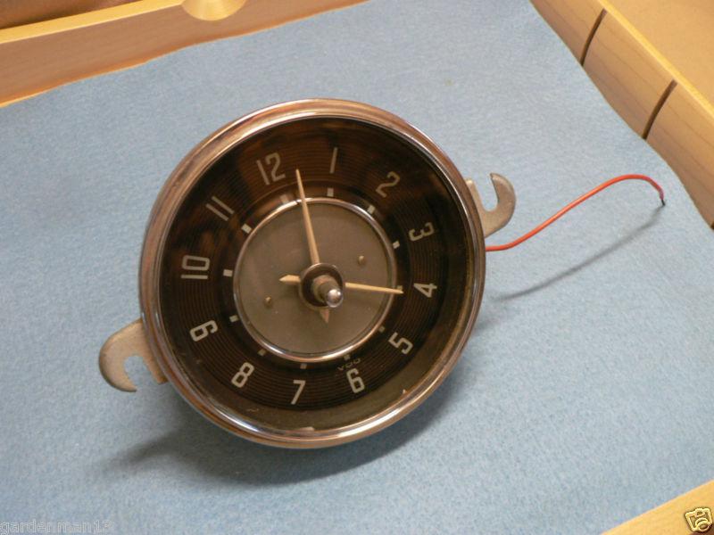 Vintage 1958 volkswagen karmann ghia vw vdo 6v dash clock stamped 34 6 58 