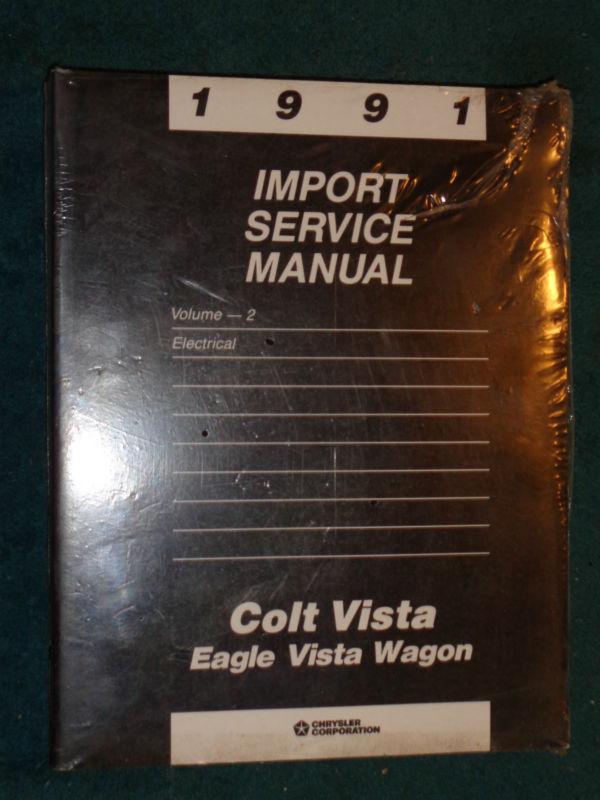 1989 dodge colt vista / eagle vista wagon shop manual set / new original books!!
