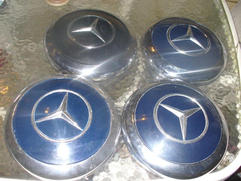 Mercedes original 4 hub caps 300sl 190sl pontons 300 adenauer w110-w111 