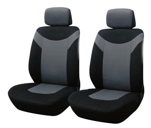 4pcs grey and black car seat covers free steering wheel-belt pad-head rests us