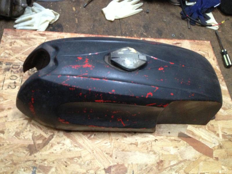 Triton cafe racer style fiberglass fuel tank w monza style gas cap 