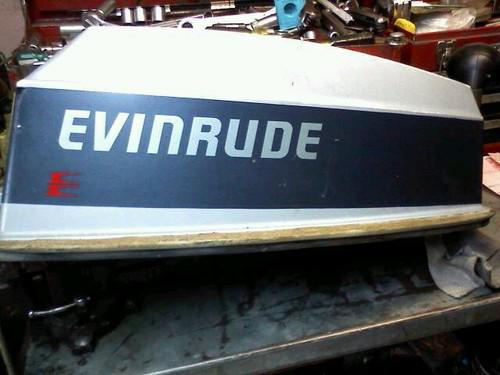  evinrude engine cover  48 spl  top cowl cowling hood johnson