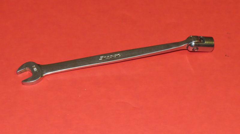 Snap-on tools flex head \ open end flank drive combination 7/16" wrench fho14