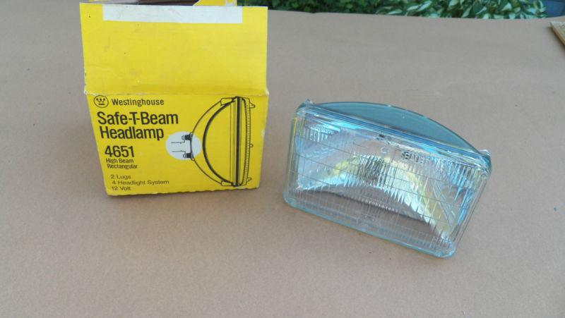 Westinghouse 4651 high beam headlight 4 headlamp system 12 volt 2 lugs nib