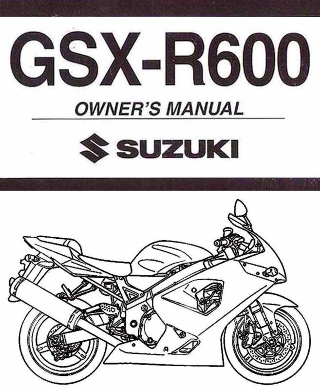 2004 suzuki gsx-r600 motorcycle owners manual -gsx r 600 -suzuki-gsxr600