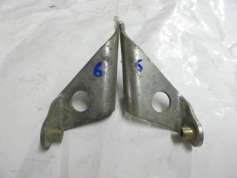 2005 honda trx450r used upper rear fender bracket pair stock exc condition #6