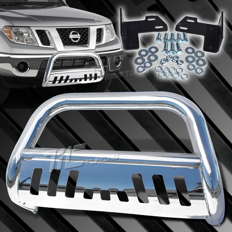 05-13 frontier xterra pathfinder chrome bull front brush push bar grille guard