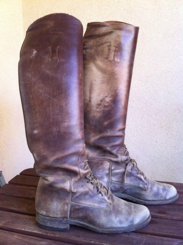 Vintge boots cafe racer horeseback riding triumph bsa honda bmw norton harley