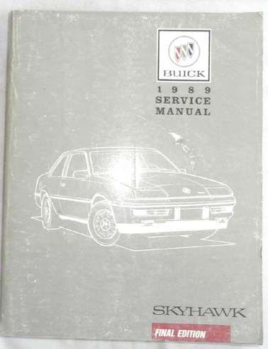 1989 buick skyhawk  service repair manual  original 