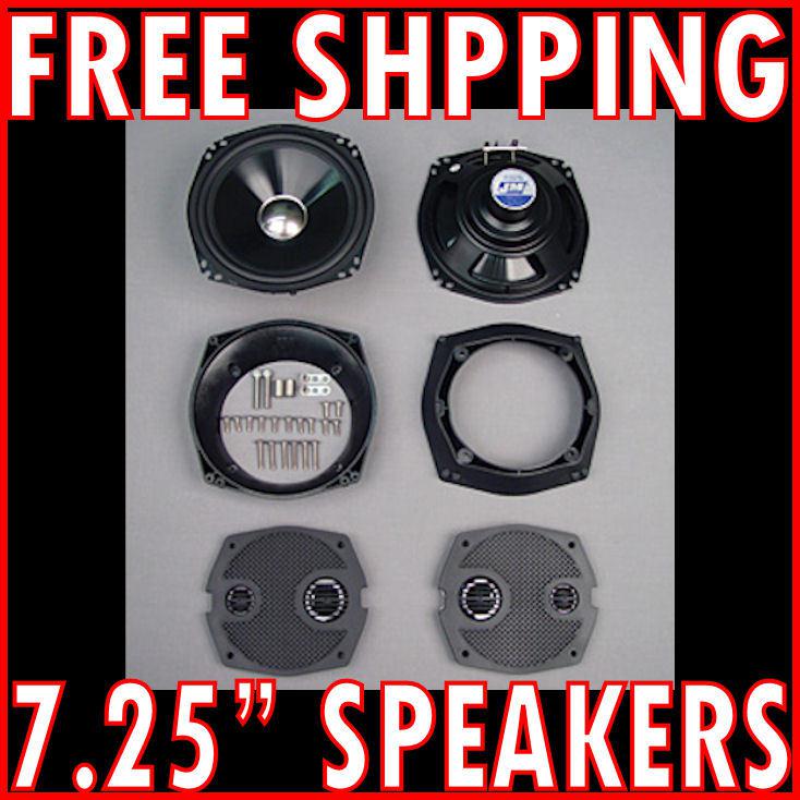 J&m 7.25 fairing speakers kit harley electra ultra classic street glide flhx