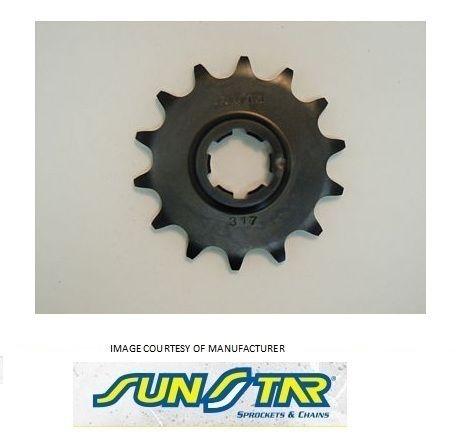 Sunstar 14t counter shaft steel sprocket fits kawasaki kdx klx kx 79-88