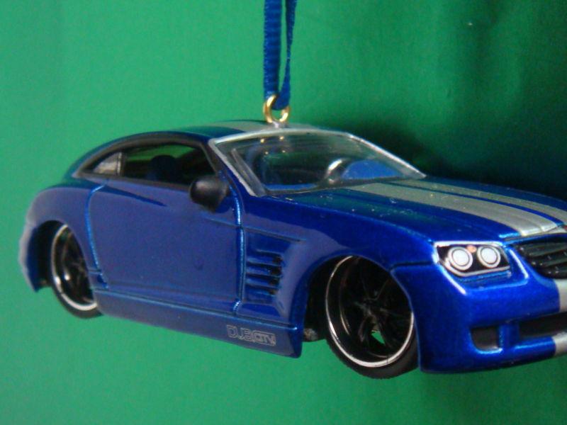 2004 '04 chrysler crossfire blue christmas tree ornament