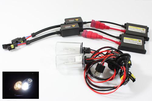 H4/hb2/9003 6000k white hid conversion kit slim ballasts single low headlights