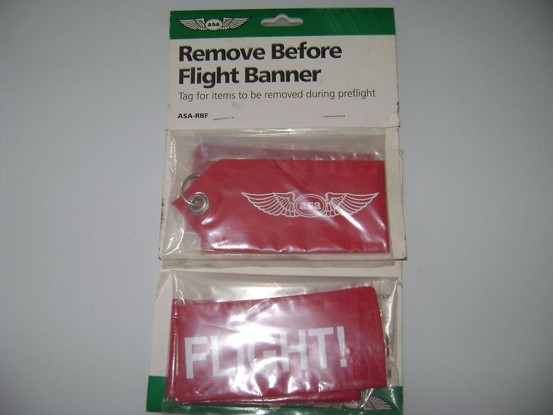 Aircraft remove before flight banner