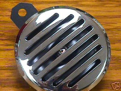 New!! horn w/chrome cover fits harley softail 1985-2008