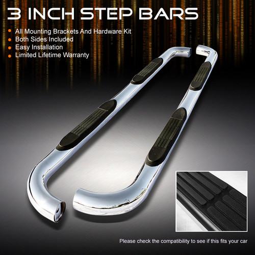 04-13 titan crew cab 3" polished stainless steel side step bar running board