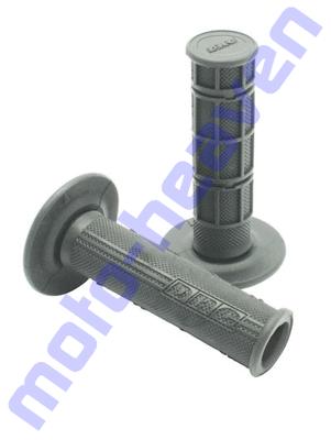 Drc gray team mx hand grips closed end type handlebar grip (d41-04-102)