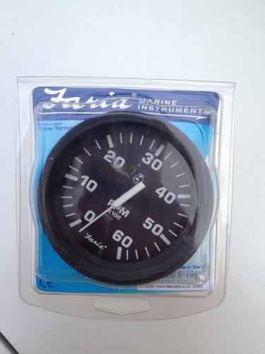 * faria 6,000 rpm boat tachometer gauge gauges tach