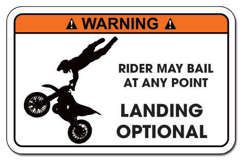 Funny warning decal sticker yamaha,honda,suzuki,ktm,kawasaki parts - freestyle