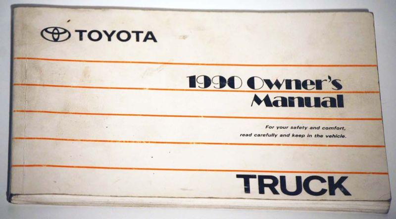 1990 toyota truck    owners manual