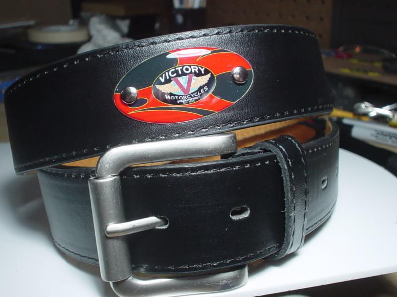 Victory vegas motorcycle leather belt size m jackpot kingpin hammer 