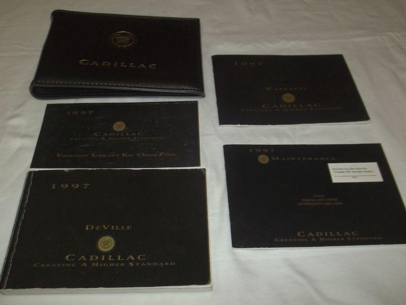 1997 cadillac deville owner manual 5/pc.set & cadillac premium factory case. oem