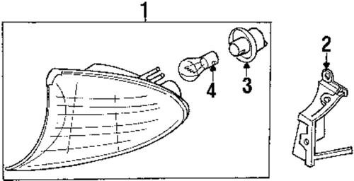 Bmw oem 63137165859 turn signal lamp